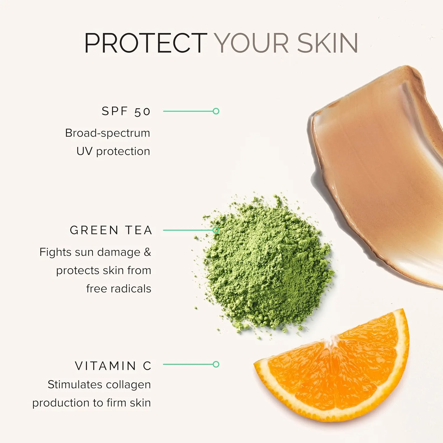 MDSolarSciences Tint + Tone Sheer Tinted Moisturizer SPF 50, выравнивает тон кожи, осветляет и увлажняет, с церамидами, антиоксидантами и витамином C, клинически доказано, безопасно для чувствительной кожи (50 мл), Green — фото 3