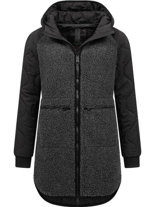 

Пальто из искусственного меха лонгедди Ragwear, черный