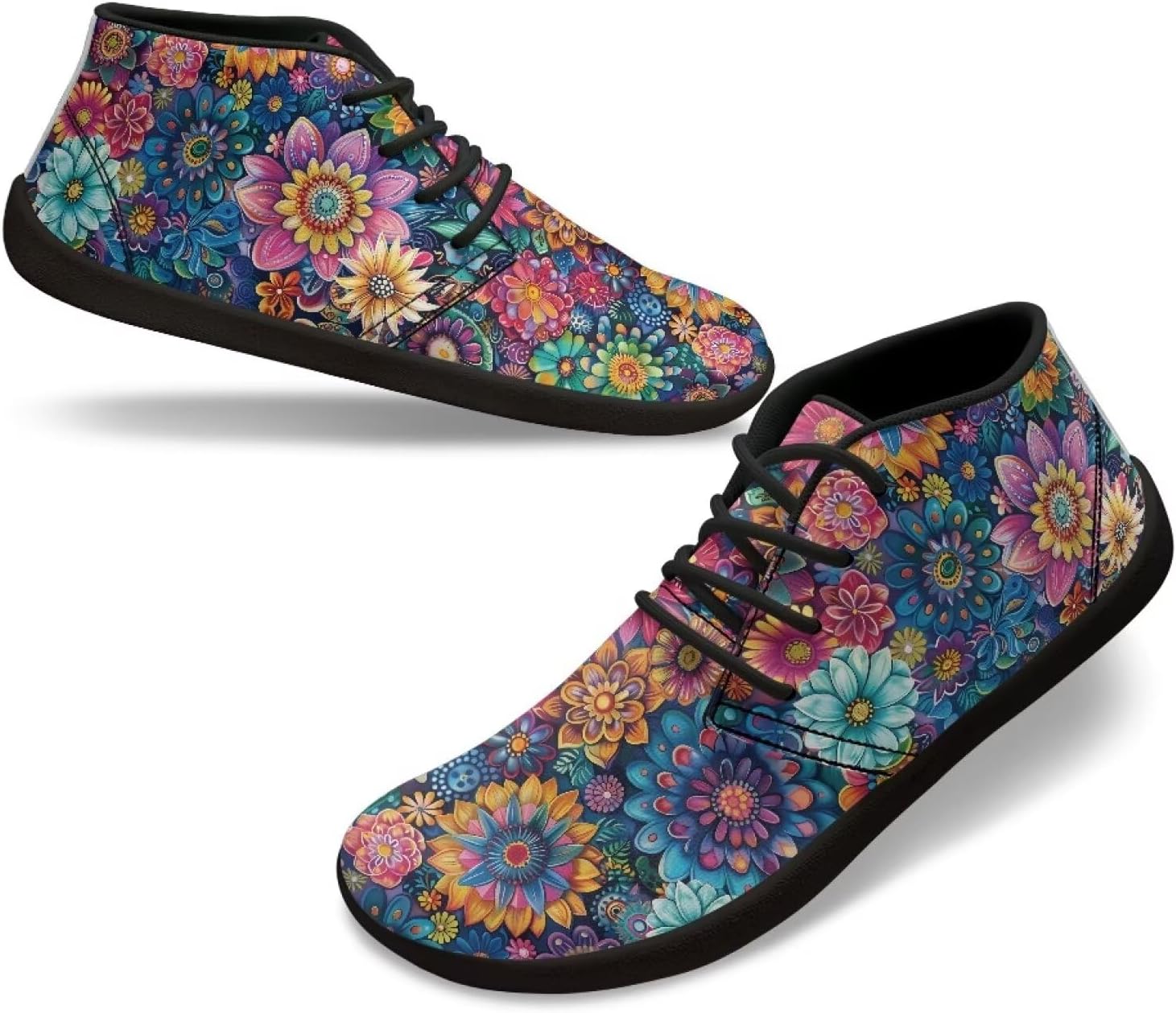 

Кроссовки для мужчин и женщин с широким носком, удобные кроссовки Cugasmaru, Paisley Flower