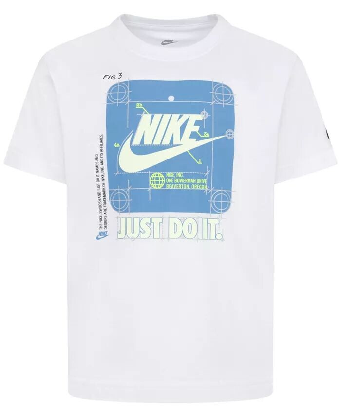 

Футболка с логотипом Future Utility для малышей и маленьких мальчиков Nike, белый
