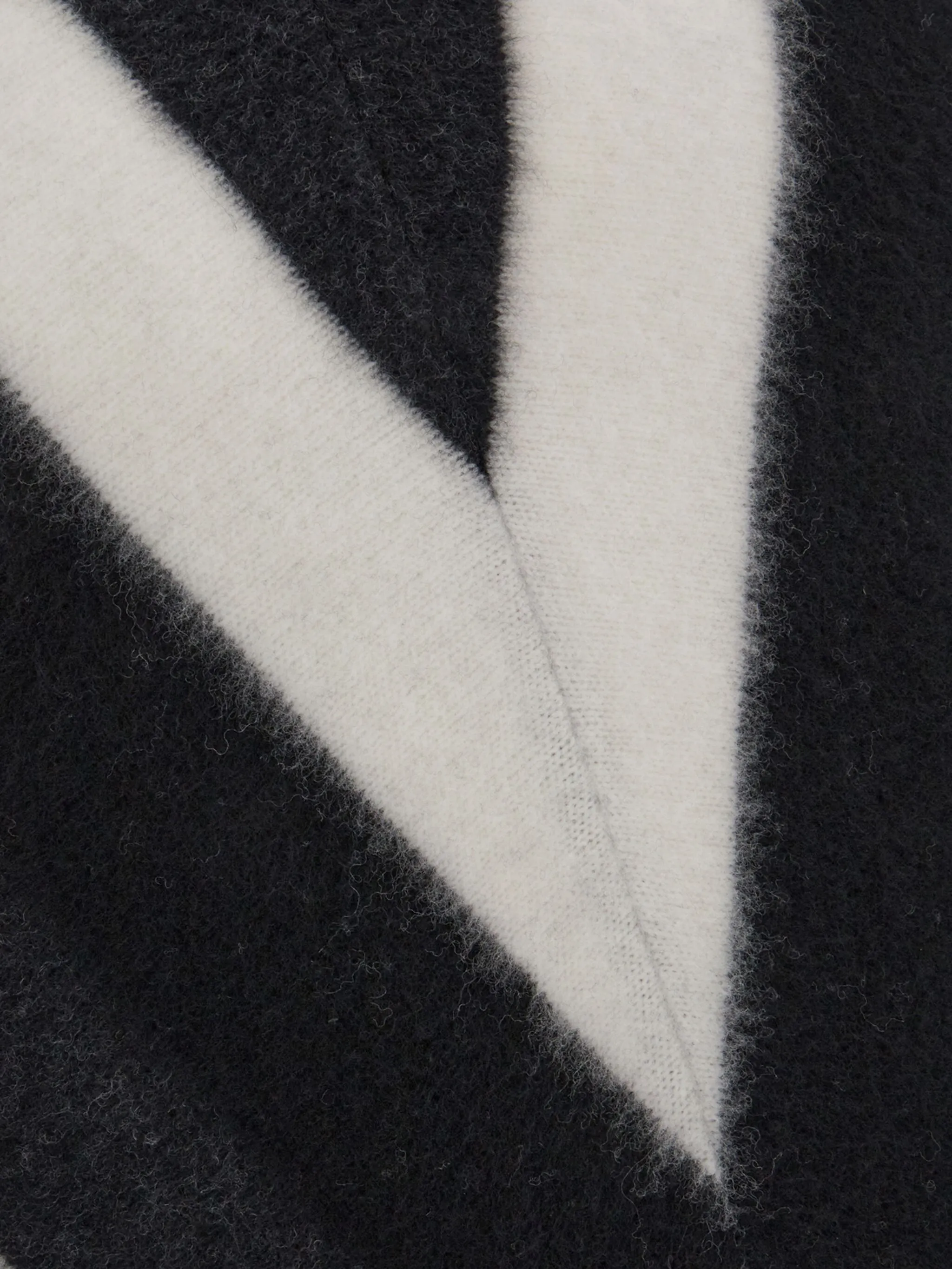 Шерстяной джемпер с графичным принтом Saint Laurent, черный — фото 3