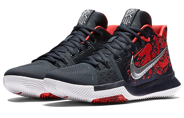 Кроссовки kyrie 3 ep actual combat красные Nike, черный — фото 3