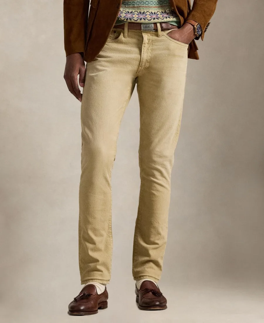 Мужские джинсы Sullivan Zip-Fly Denim Polo Ralph Lauren, хаки hill