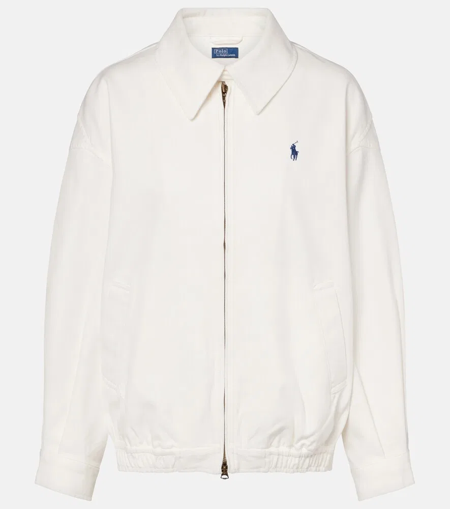 Хлопковый блузон Polo Ralph Lauren, белый