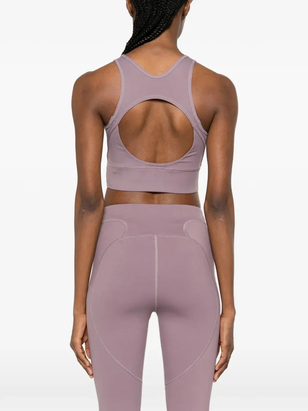 Топ со вставками из коллаборации с Stella McCartney Adidas, фиолетовый — фото 4