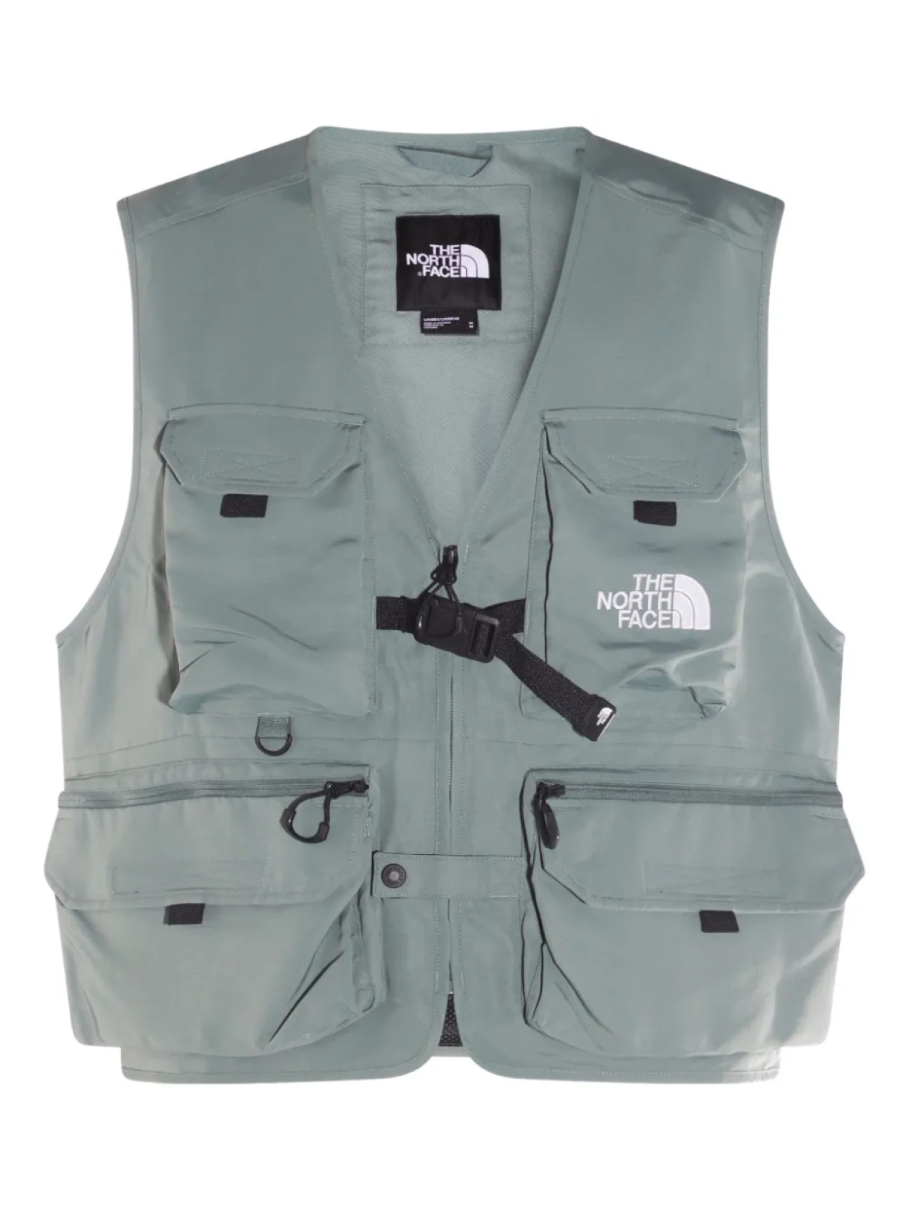 

Жилет на молнии The North Face, серый