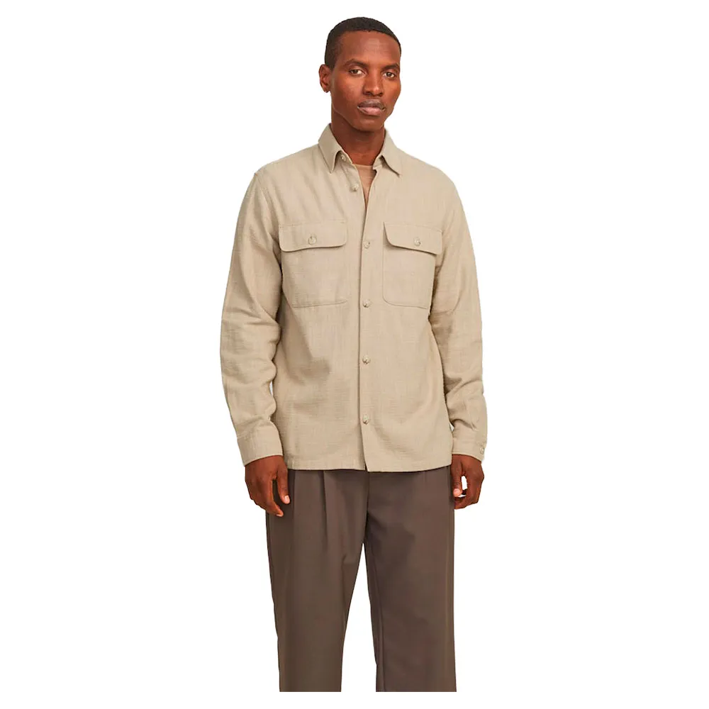 

Верхняя рубашка Jack & Jones Raymond Spring Solid, бежевый