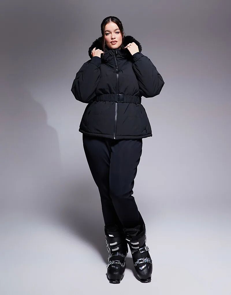 

Куртка горнолыжная Curve Ski с водоотталкивающим покрытием черного цвета ASOS 4505