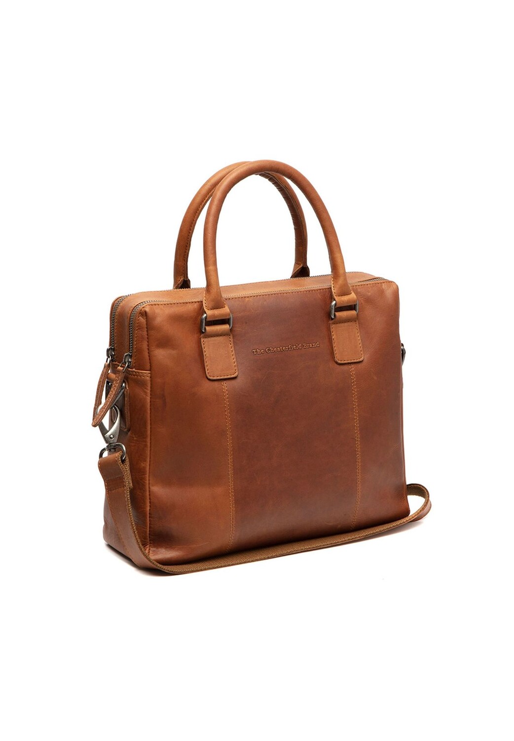 

Кожаный портфель Santiago с отделением для ноутбука 32 см The Chesterfield Brand, цвет Cognac