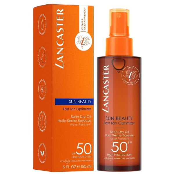 

Масло-ускоритель сухого загара spf50, 150 мл Lancaster Sun beauty