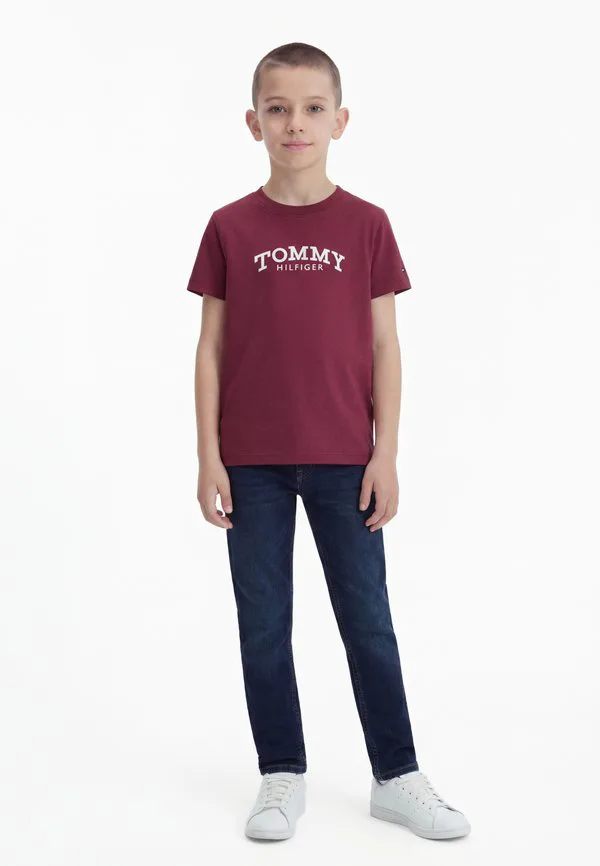 Футболка с принтом логотипа футболка с принтом Tommy Hilfiger, Rich Cherry