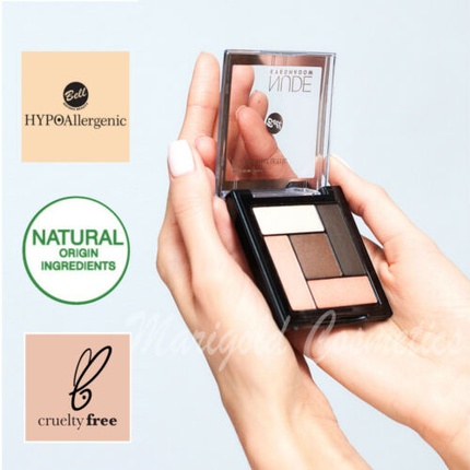 

Гипоаллергенная палетка теней для век Nude Satin & Creamy Makeup Kit 5 г Bell
