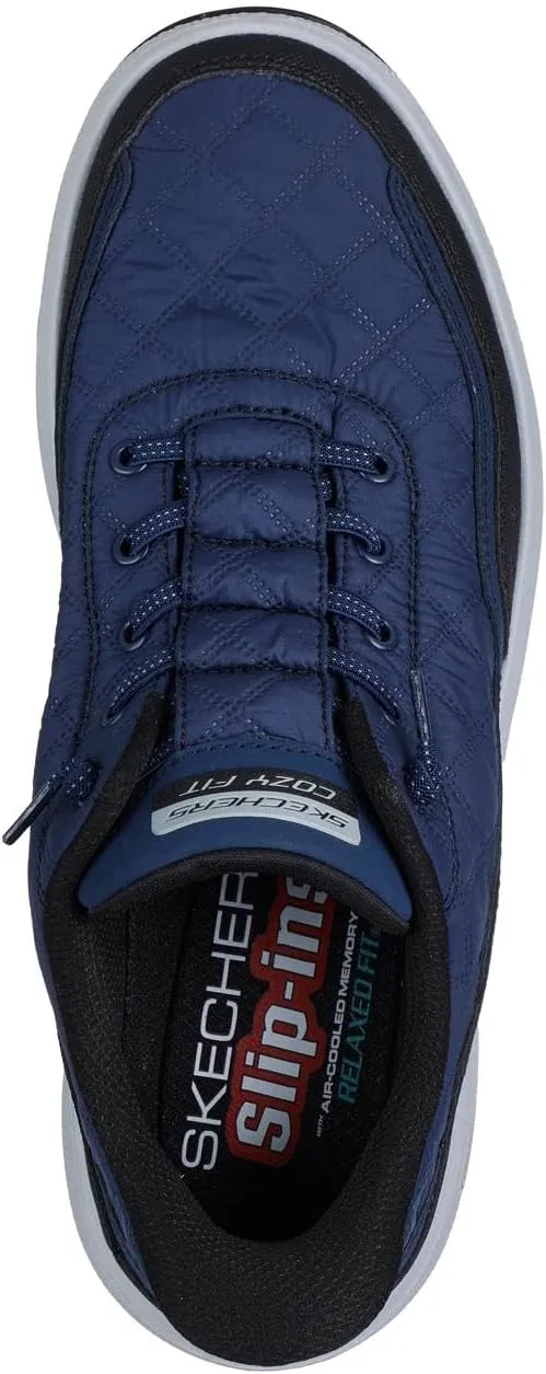 Мужские кроссовки Skechers Urban Explore Cosy Fit Hands Free Slip-in, черный/темно-синий — фото 3