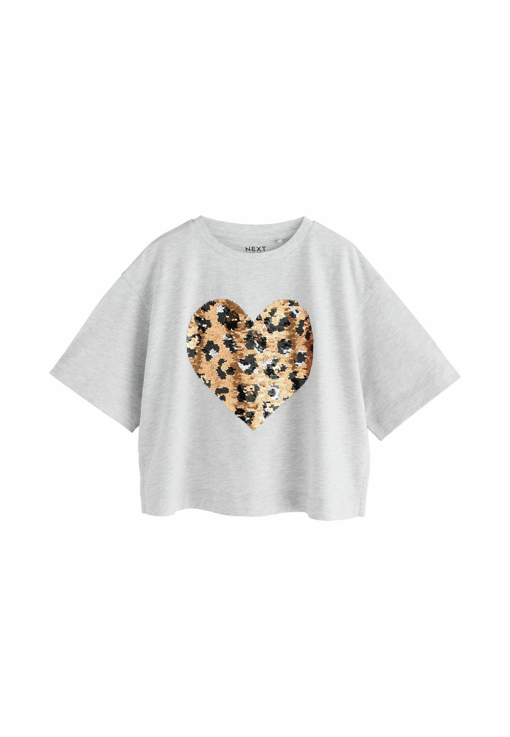 

Футболка с длинным рукавом SEQUIN HEART Next, серый