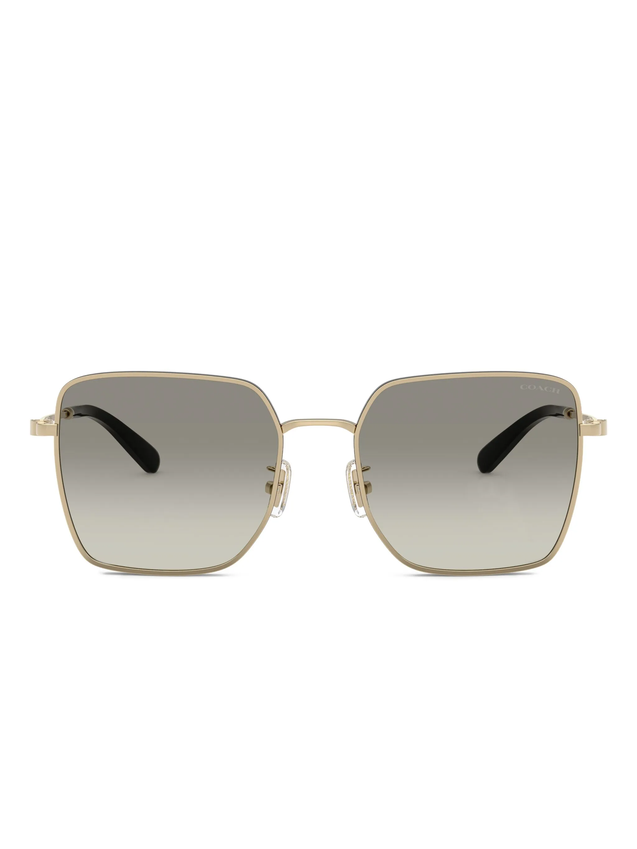

Солнцезащитные очки в квадратной оправе Coach, золотистый