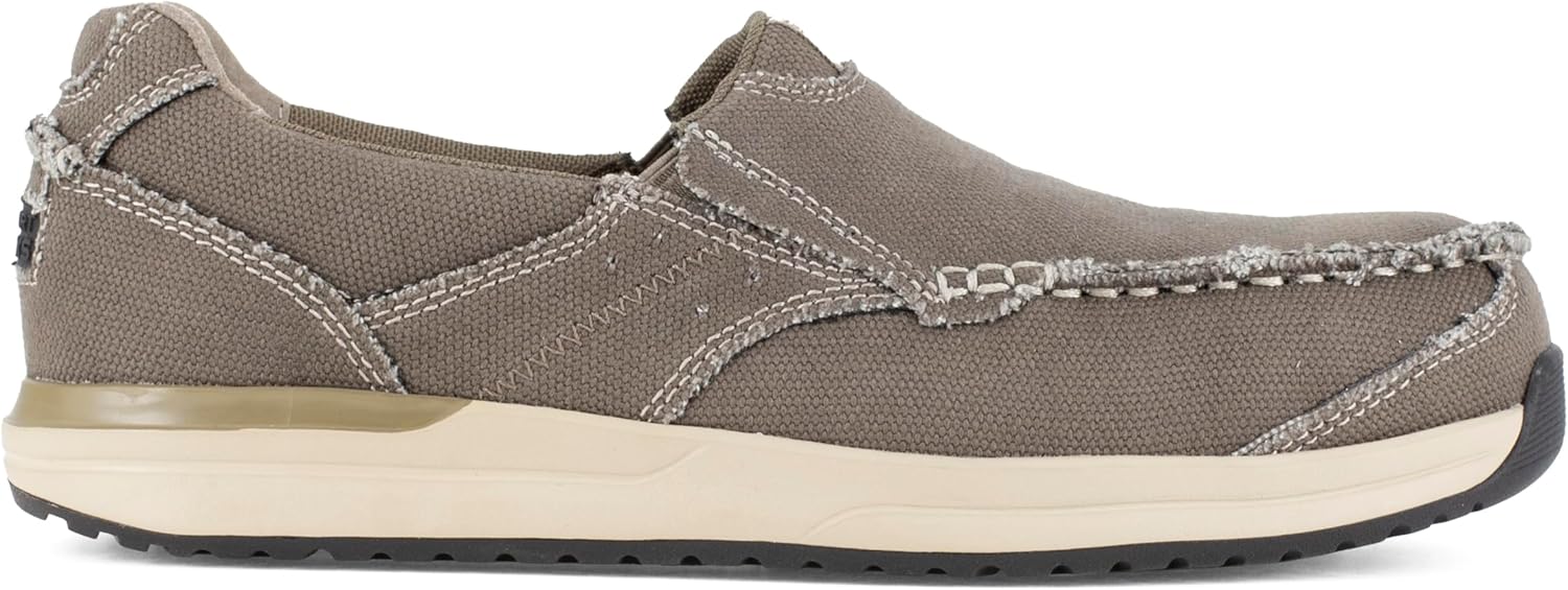 Мужские слипоны для работы Rockport Rk2151 Langdon с композитным носком, модель Sd10, Брин, Breen — фото 2