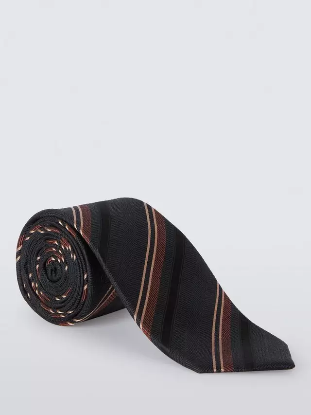 

Галстук John Lewis Stripe Silk, темно-синий