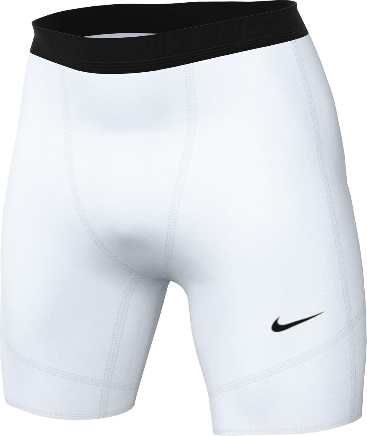 Мужские шорты Nike Pro Dri-fit, White/Black — фото 4