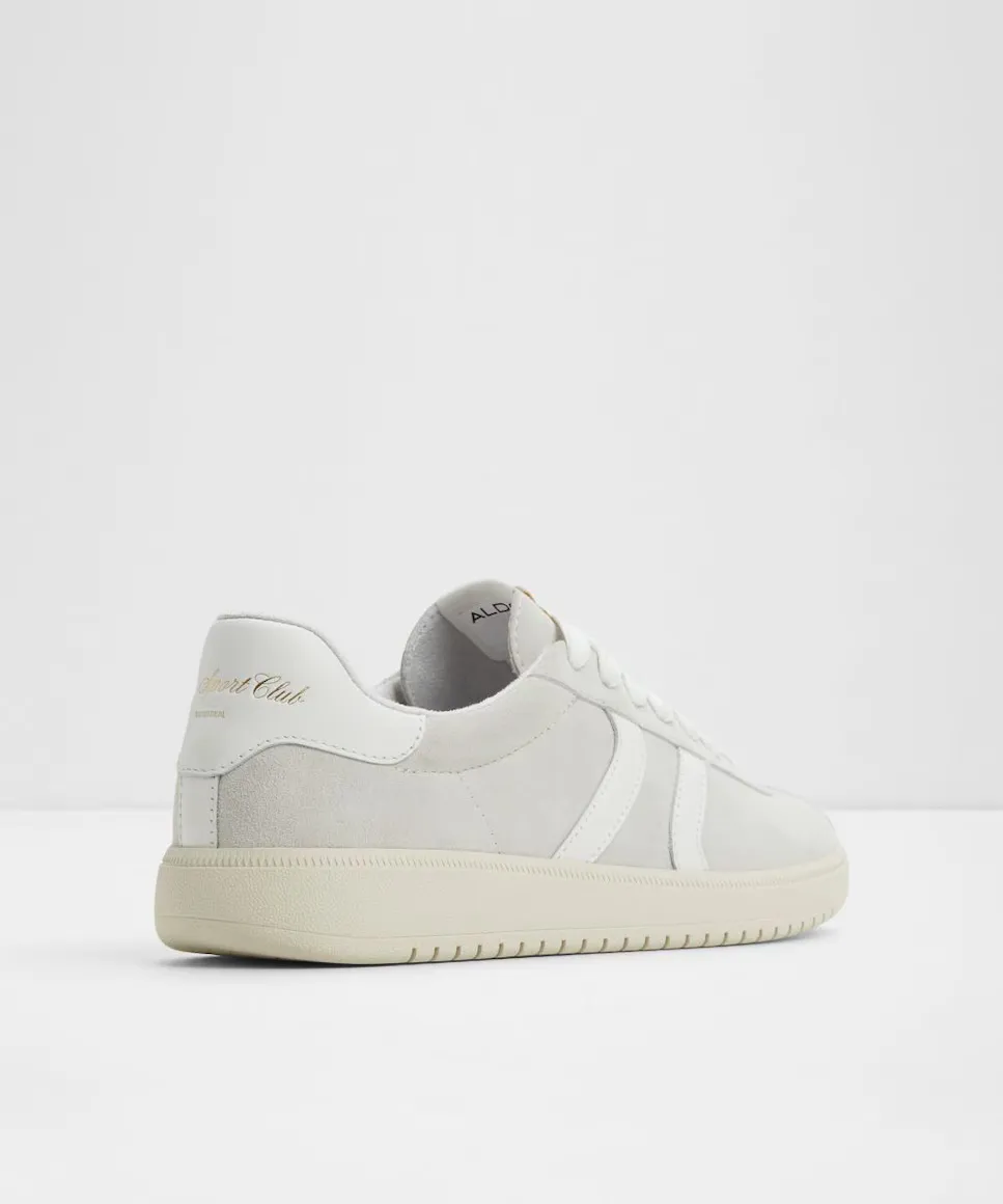 Женские повседневные кожаные кроссовки с круглым носком Aldo, серый — фото 2