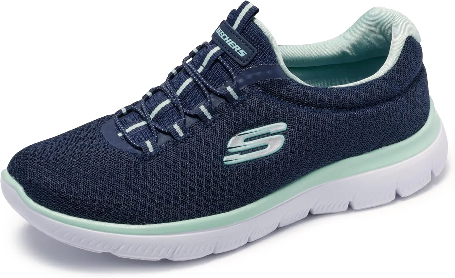 Мужские кроссовки Skechers Gowalk Arch Fit, спортивные слипоны, повседневные лоферы для походов, беговые кроссовки, синий/бирюзовый
