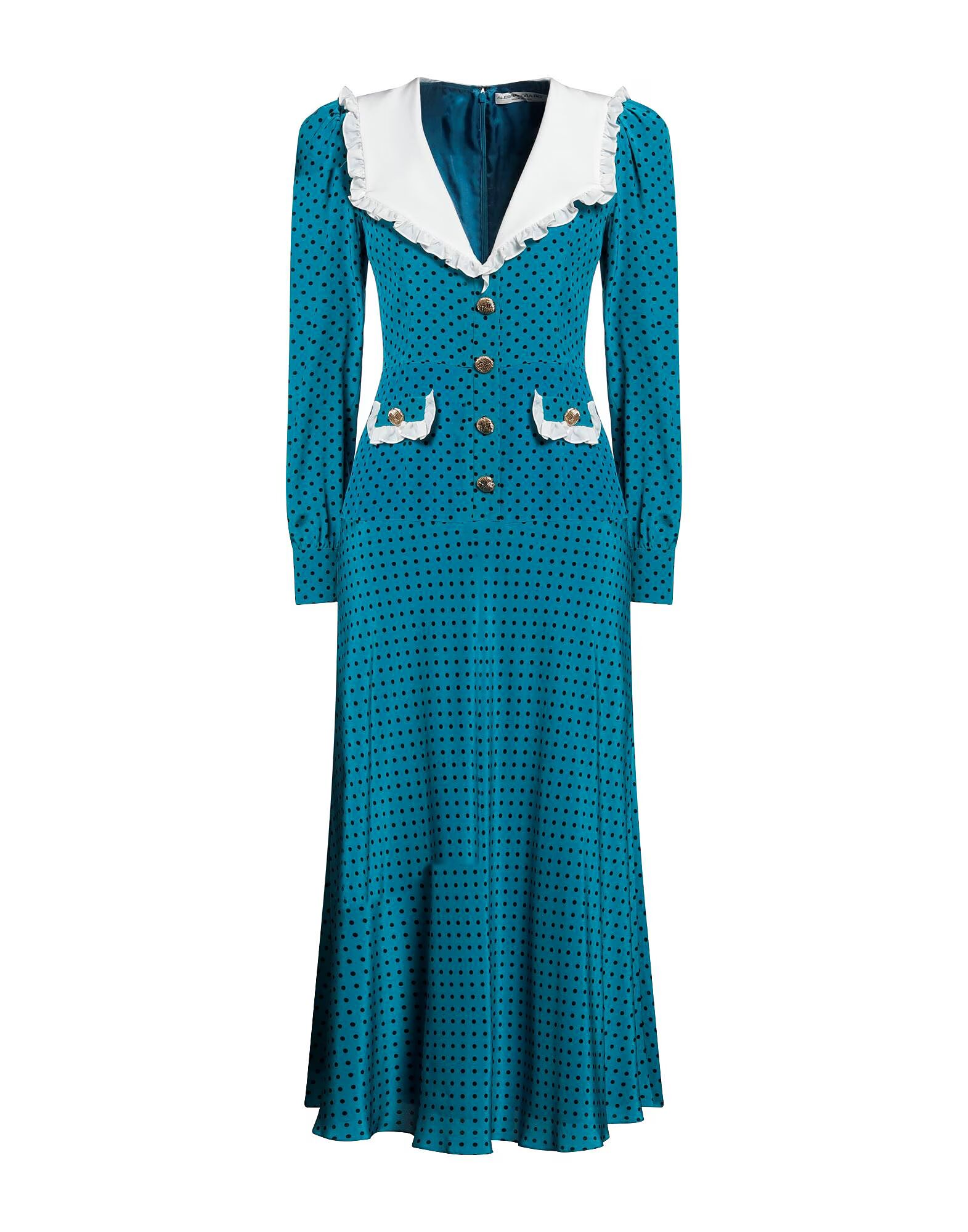 

Платье миди Alessandra Rich, глубокий бирюзовый