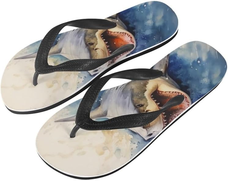 

Женские сандалии Semiouray с принтом граффити и бабочками, классические шлепанцы для пляжа, удобные шлепанцы, Cute Sharks Ocean Animal