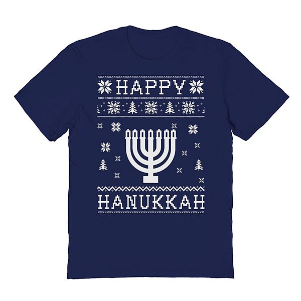 

Мужская футболка с принтом "Happy Hanukkah Ugly Christmas Sweater" Licensed Character