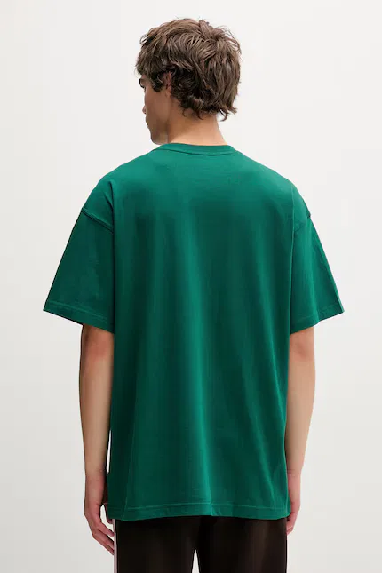 Футболка из хлопка T-shirt bawełniany Adidas Originals, зеленый — фото 3