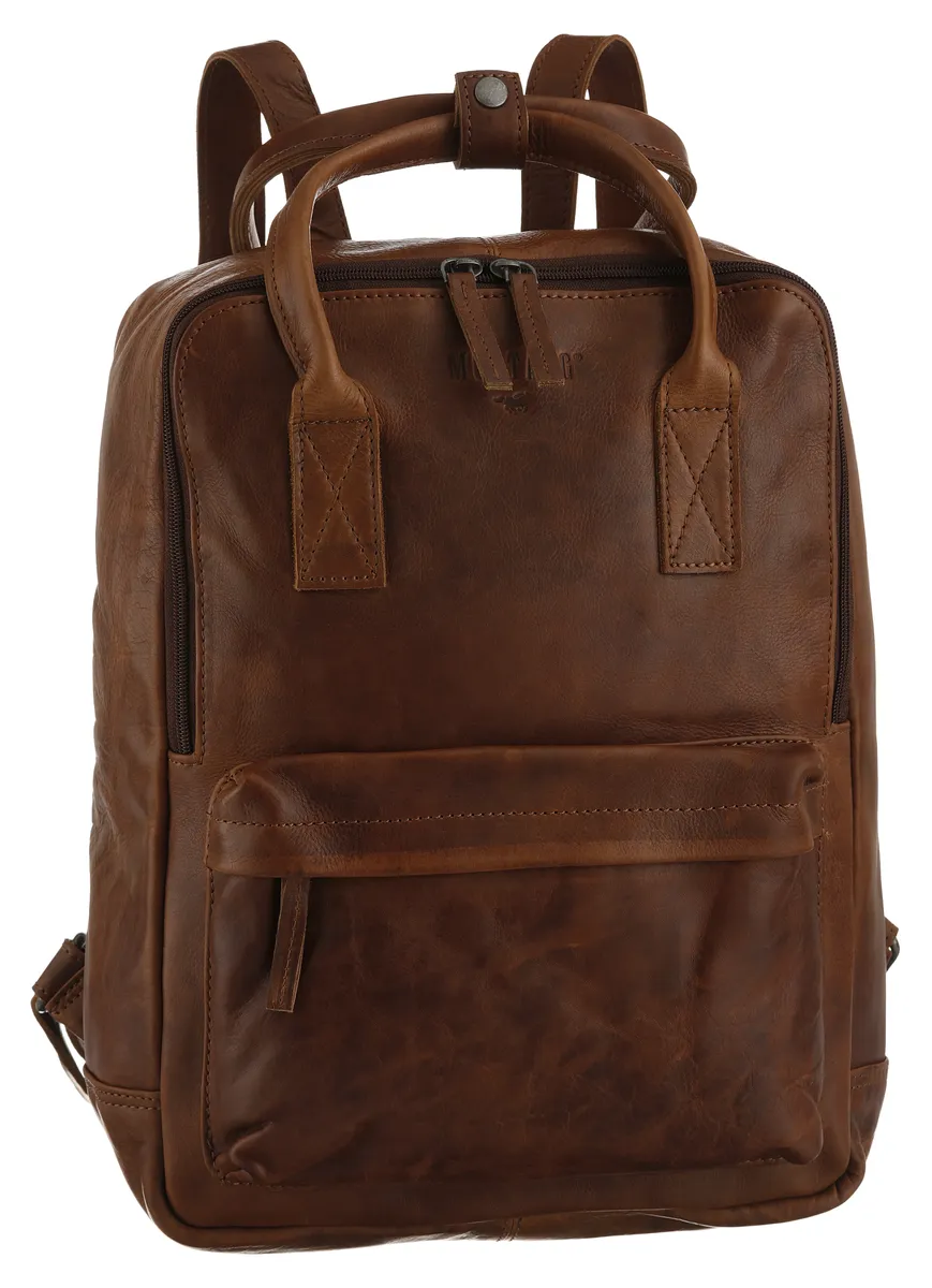 

Городской рюкзак MUSTANG "Catania Backpack" с передним карманом на молнии, коричневый