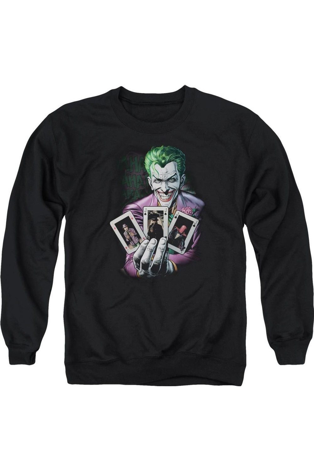 

Толстовка Batman 3 Of A Kind для взрослых с круглым вырезом Gildan, черный