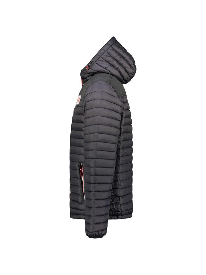 Geographical Norway Стеганая куртка «Адальмо» черного цвета — фото 4