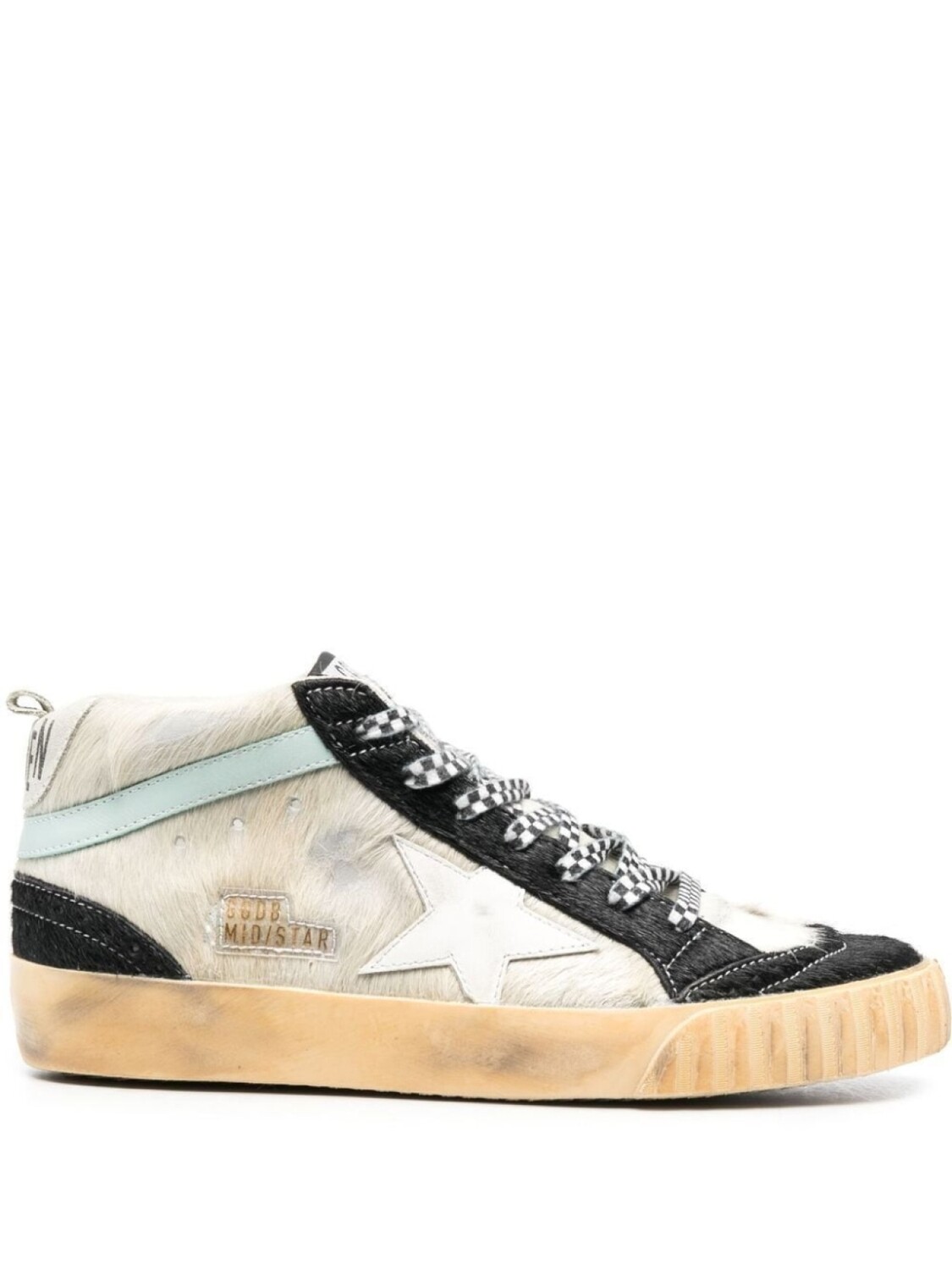

Golden Goose кеды Mid Star на шнуровке, нейтральный цвет