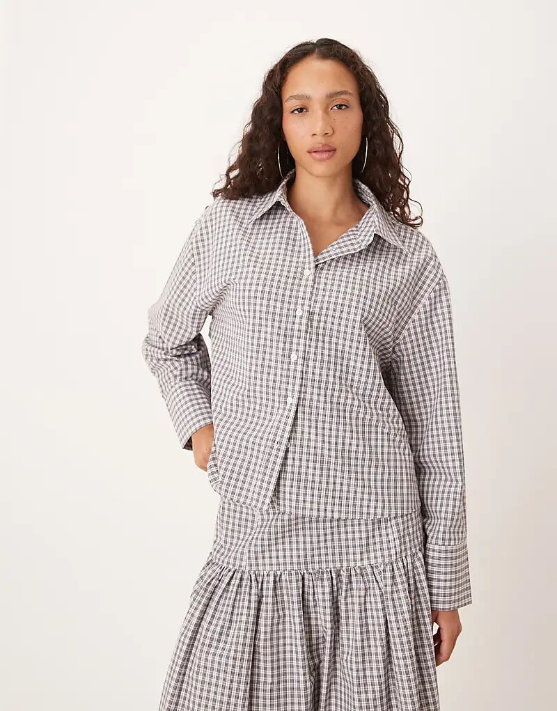 

Рубашка свободного кроя в клетку ASOS DESIGN