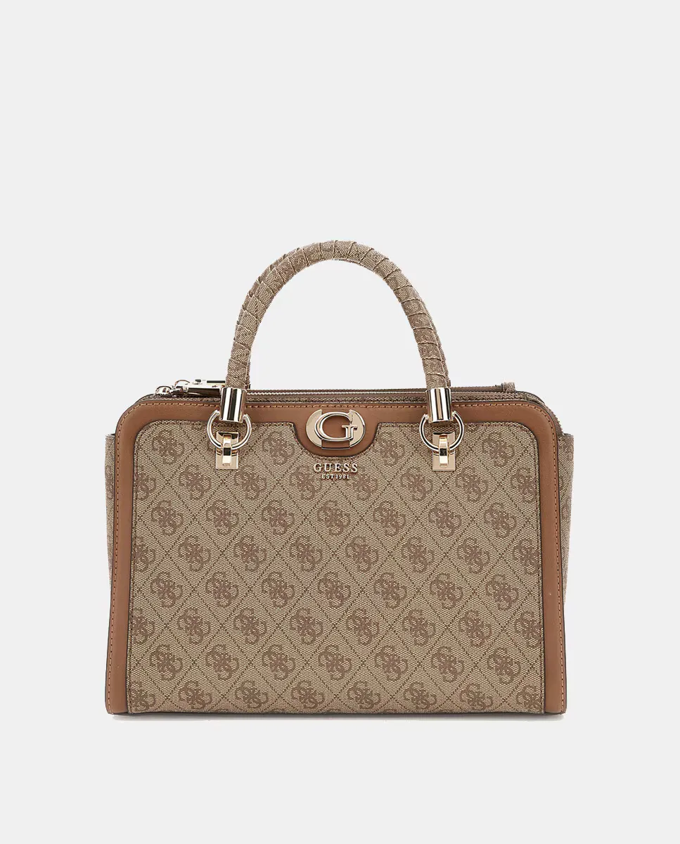 

Сумка с логотипом 4 г со съемной длинной ручкой Guess, бежевый