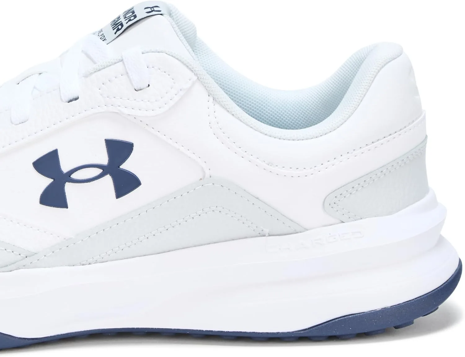 Мужские кроссовки Under Armour UA Edge Lthr Cross Trainer, белый/синий/серый — фото 4
