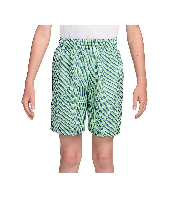 Шорты Nike Kids Dri-FIT Multi Short Woven Bold, Light Liquid Lime/Mystic Navy/White