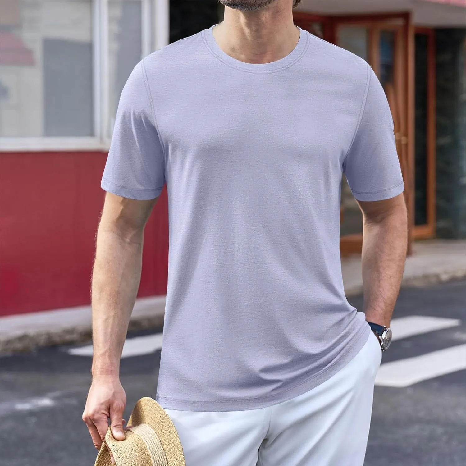 Футболка мужская Big and Tall Heavy Weight Crew Neck Cotton — фото 2