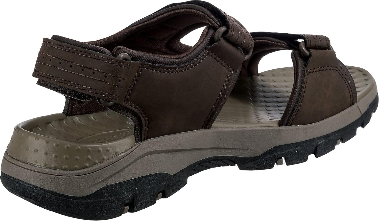 Мужские сандалии Skechers Tresmen-Garo с открытым носком для воды, шоколадный — фото 4