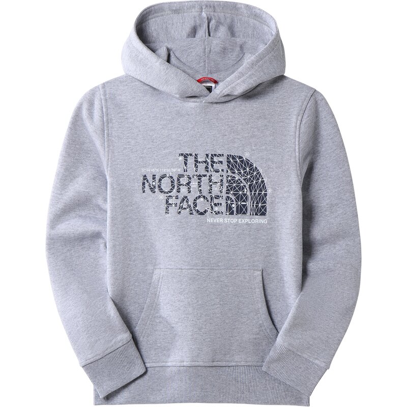 

Толстовка подростковая Drew Peak P/O hoodie The North Face, серый