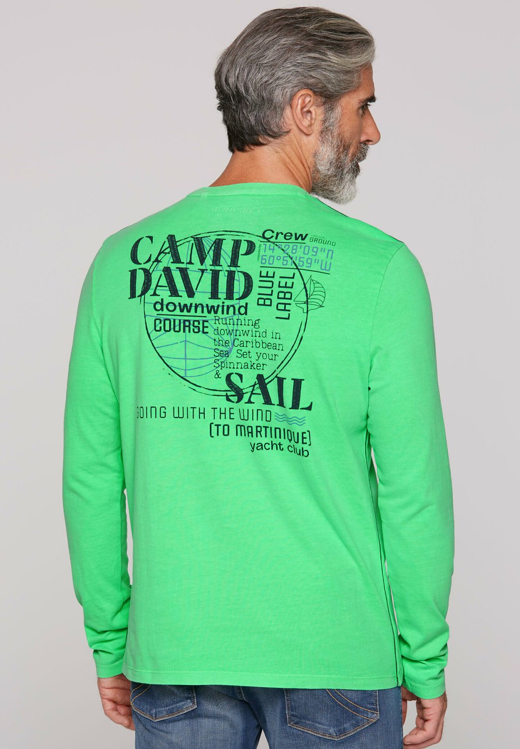 

Лонгслив MIT RÜCKEN Camp David, зеленый