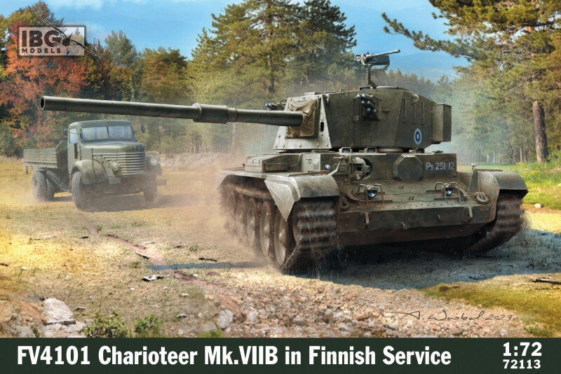 

Пластиковая модель FV4101 Charioteer Mk VIIB на финишной службе IBG Models