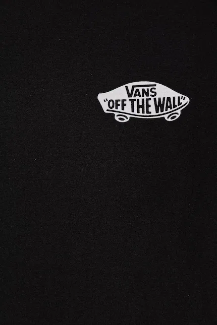 Футболка хлопковая Vans, черный — фото 3