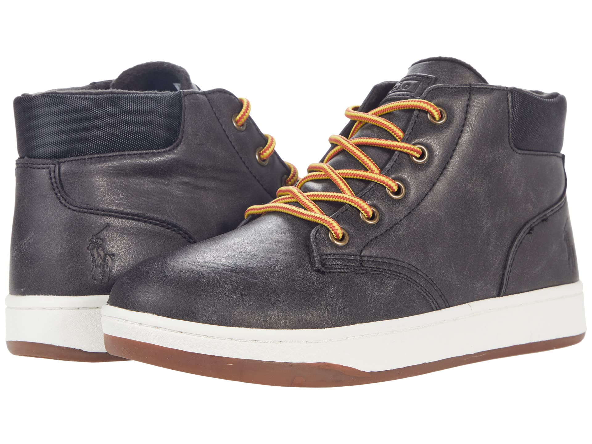 

Кроссовки Polo Ralph Lauren Kids Polo Court Sneaker Boot, Black Burnished