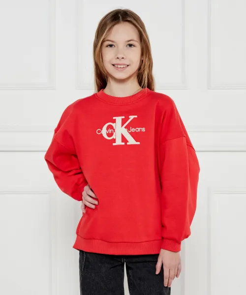 

Толстовка Тедди Oversize fit Calvin Klein Jeans, красный