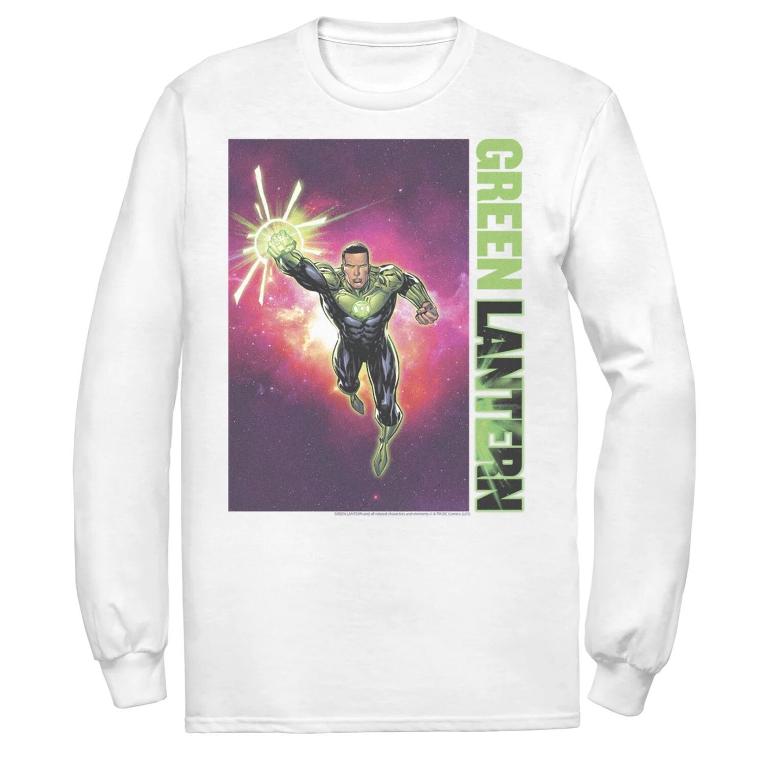 

Мужская футболка с плакатом DC Comics Green Lantern John Stewart Licensed Character