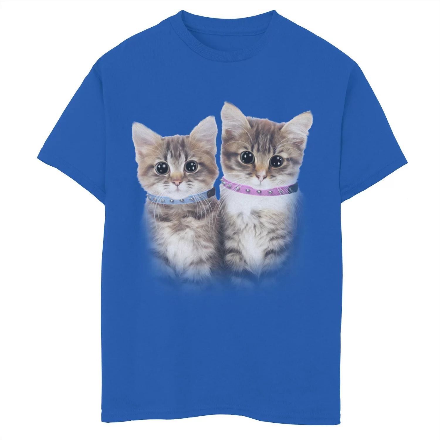 

Футболка с синим и розовым воротником с рисунком Cute Kittens для мальчиков 8–20 лет Unbranded, Синий, Футболка с синим и розовым воротником с рисунком Cute Kittens для мальчиков 8–20 лет Unbranded