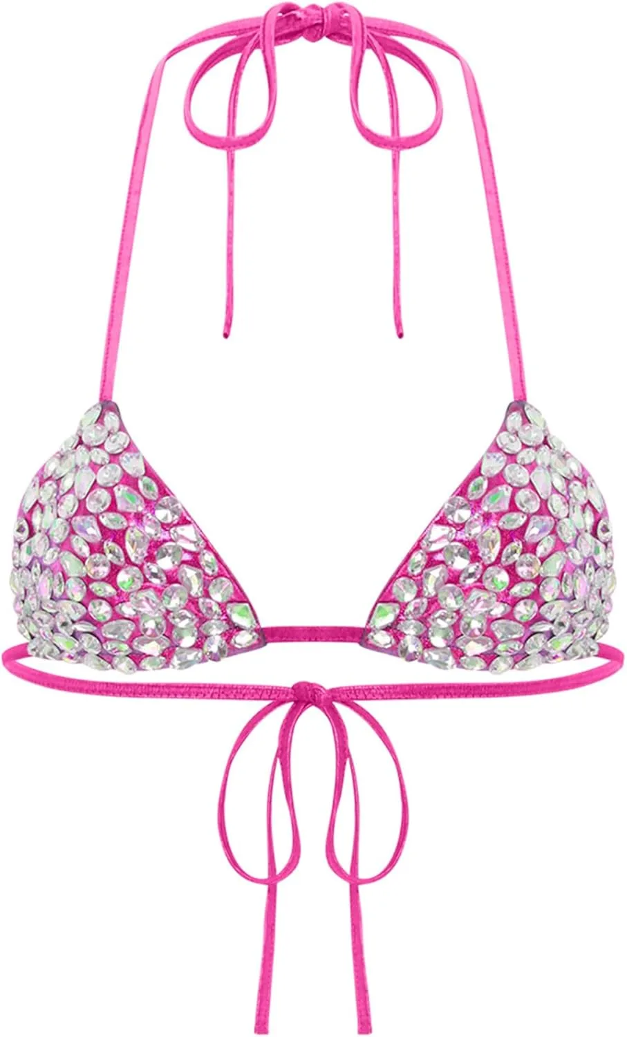 

Женский топ для купальника с пайетками и стразами YONGHS