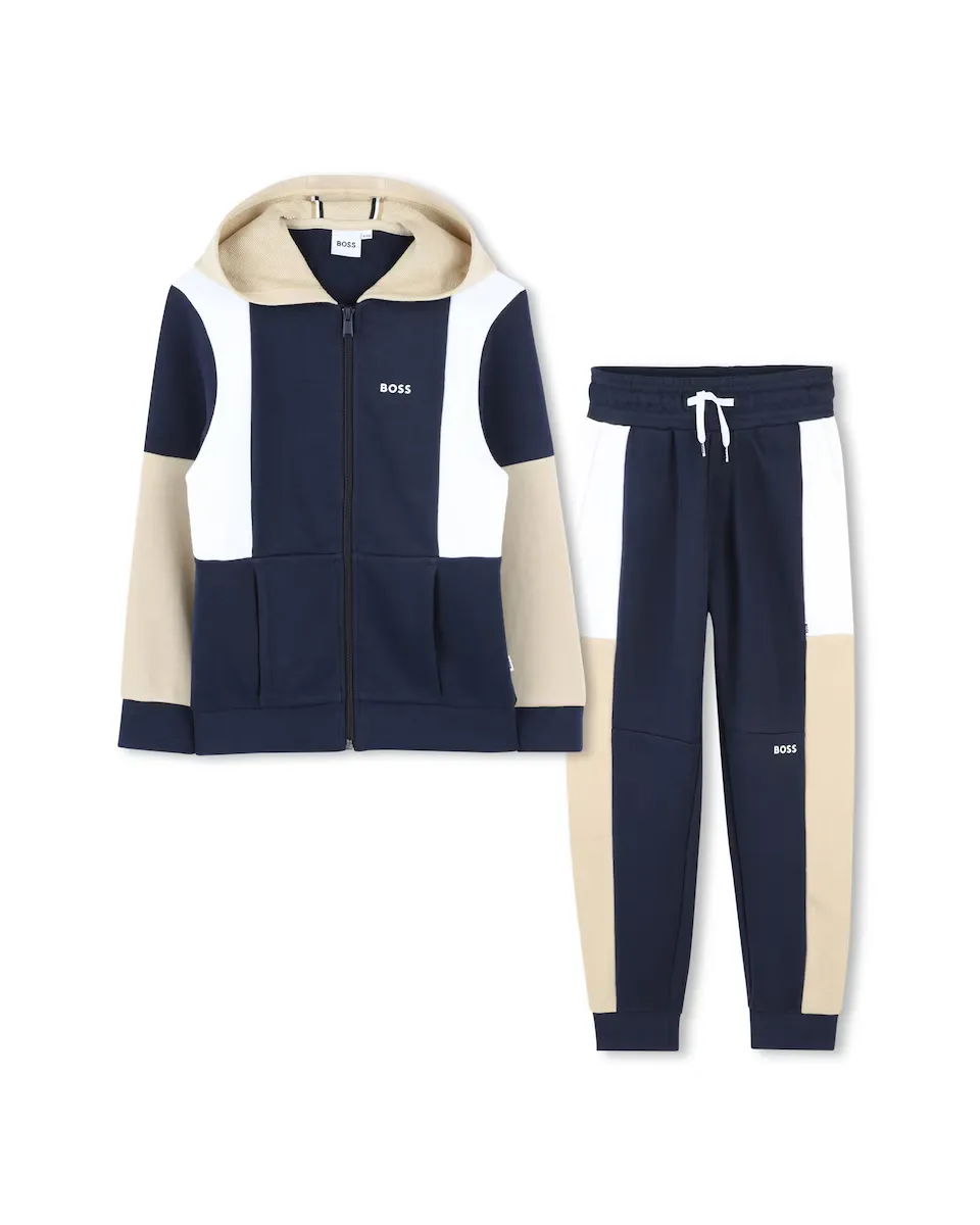 

Черный комплект для мальчиков с длинными рукавами BOSS Kidswear, чёрный