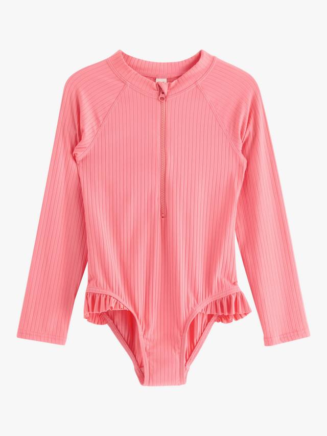 

Детский купальник с длинными рукавами на молнии Lindex, Pink