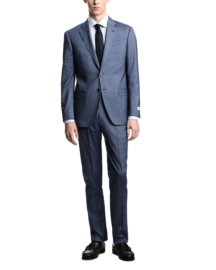 

Классический костюм с лацканами Regular Fit Emporio Armani, синий